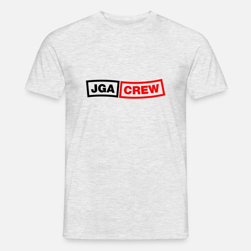 JGA Crew - Emblem 2C - Männer T-Shirt - Grau meliert