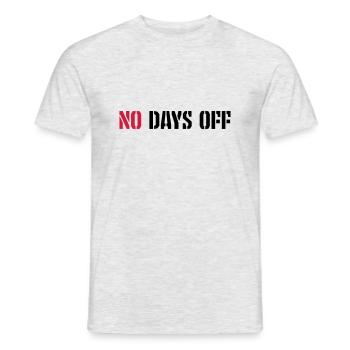pas de jours de congé devis - T-shirt homme - gris chiné - Devant - AI Model Male 178 dark (178cm)