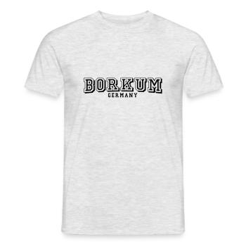 Borkum - Männer T-Shirt - Grau meliert - Vorne - AI Model Male 178 dark (178cm)