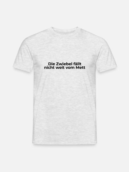 Zwiebel Mett - Männer T-Shirt - Grau meliert