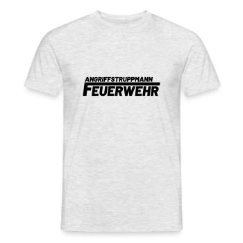 Angriffstruppmann Freiwillige Feuerwehr - Männer T-Shirt - Grau meliert - Vorne - AI Model Male 178 dark (178cm)