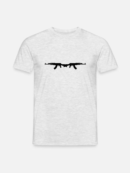 ak 47 3 - Men's T-Shirt - heather grey