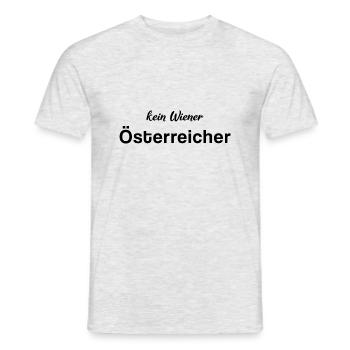 Österreicher kein Wiener Österreicher - Männer T-Shirt - Grau meliert - Vorne - AI Model Male 178 dark (178cm)