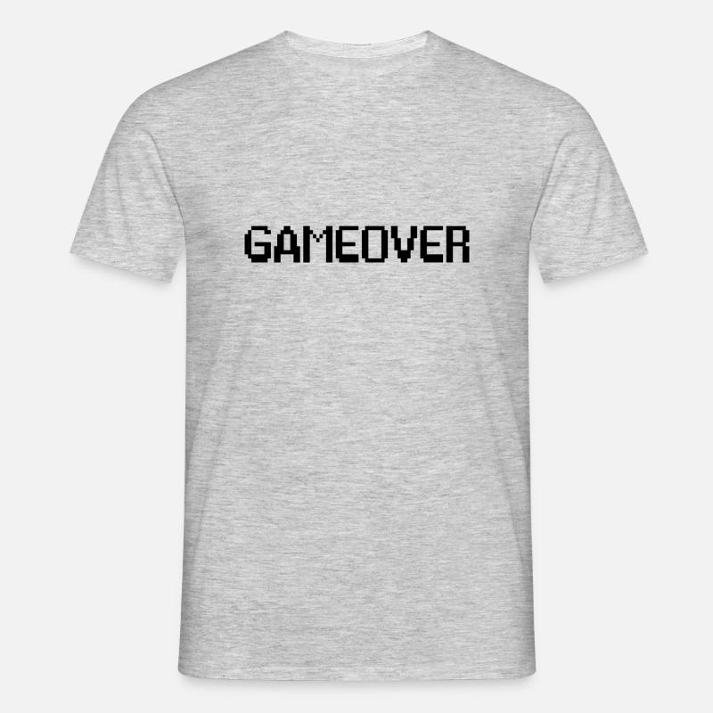 GAMEOVER - Men's T-Shirt - heather grey