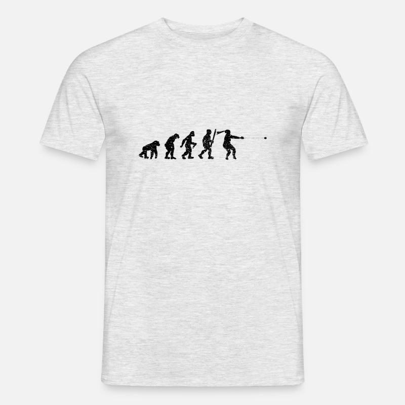 Lanceur de marteau Evolution Lancer de marteau - T-shirt homme - gris chiné