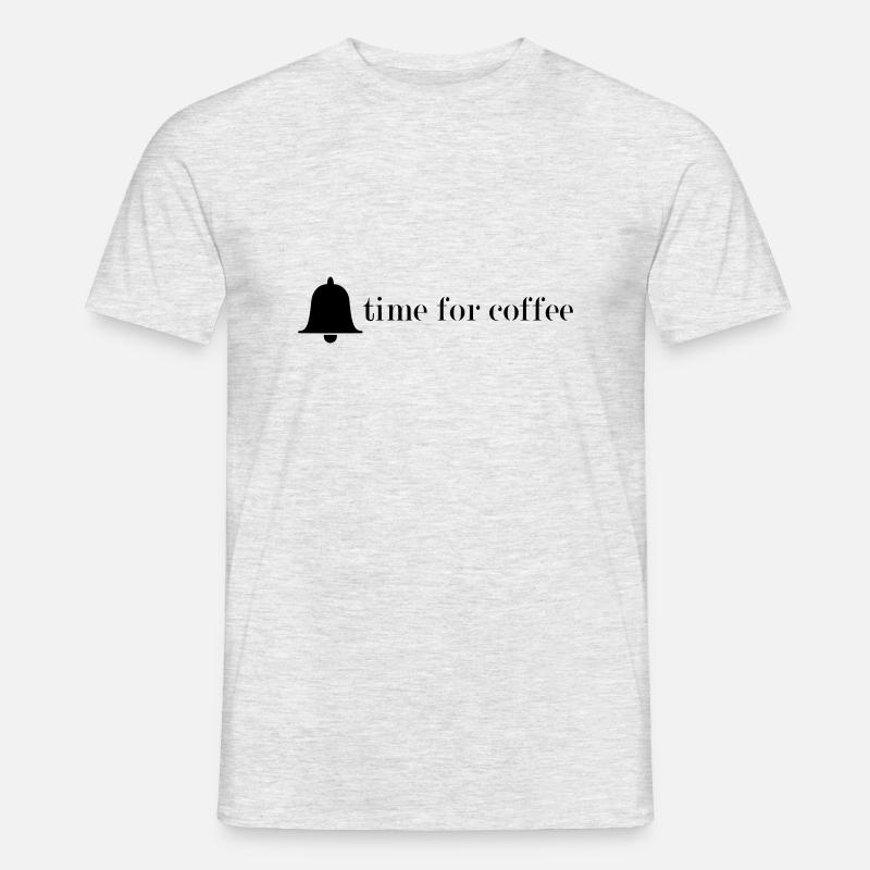 Kaffee - Männer T-Shirt - Grau meliert