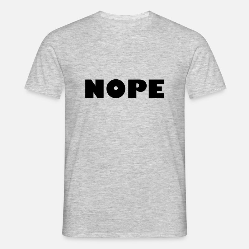 NOPE - Men's T-Shirt - heather grey