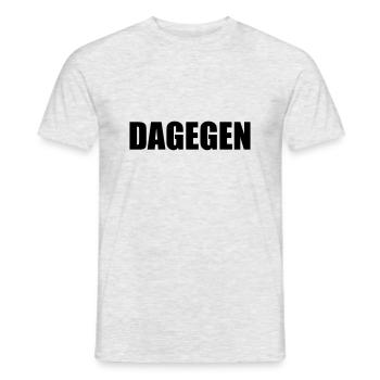 Politik Partei Dagegen Nachrichten Meinung - Männer T-Shirt - Grau meliert - Vorne - AI Model Male 178 dark (178cm)
