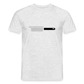 patronenkugel - Männer T-Shirt - Grau meliert - Vorne - AI Model Male 178 dark (178cm)
