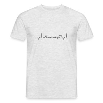 Brandenburg - Männer T-Shirt - Grau meliert - Vorne - AI Model Male 178 dark (178cm)