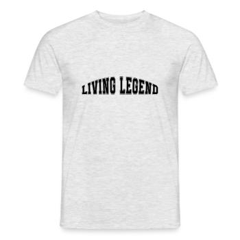 Légende vivante - T-shirt homme - gris chiné - Devant - AI Model Male 178 dark (178cm)
