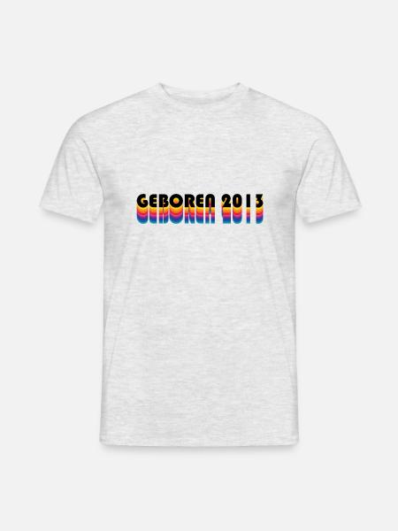 Geboren 2013 - T-shirt homme - gris chiné