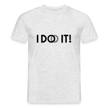 je le fais - T-shirt homme - gris chiné - Devant - AI Model Male 178 dark (178cm)