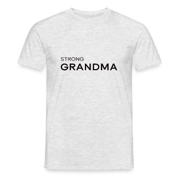 Strong Grandma 2 black - Männer T-Shirt - Grau meliert - Vorne - AI Model Male 178 dark (178cm)
