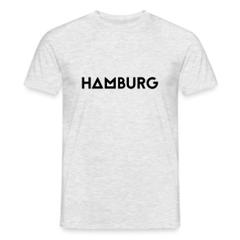 HAMBOURG - T-shirt homme - gris chiné - Devant - AI Model Male 178 dark (178cm)