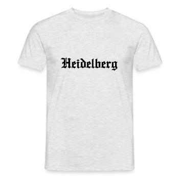 Heidelberg Schriftzug Germany - Männer T-Shirt - Grau meliert - Vorne - AI Model Male 178 dark (178cm)