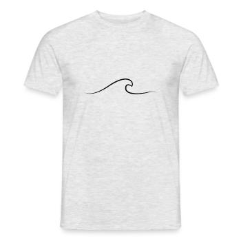 Ola - Camiseta hombre - gris jaspeado - delante - AI Model Male 178 dark (178cm)
