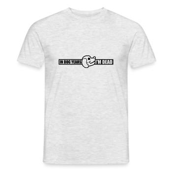 dans les années de chien Mort - T-shirt homme - gris chiné - Devant - AI Model Male 178 dark (178cm)