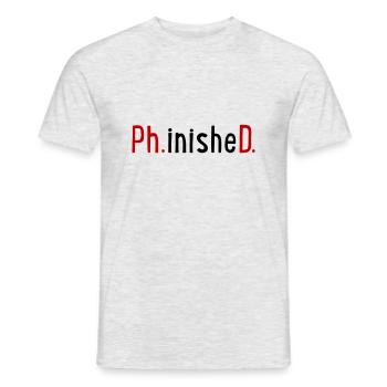 Ph.D. - T-shirt homme - gris chiné - Devant - AI Model Male 178 dark (178cm)