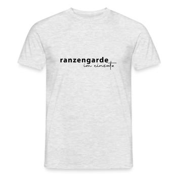 Ranzengarde im Einsatz - Männer T-Shirt - Grau meliert - Vorne - AI Model Male 178 dark (178cm)