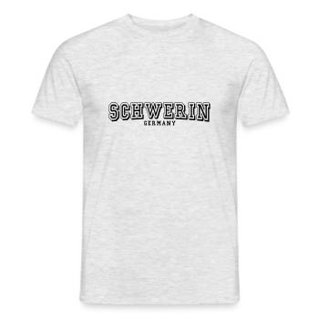 Schwerin - Männer T-Shirt - Grau meliert - Vorne - AI Model Male 178 dark (178cm)