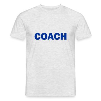 Coach - Männer T-Shirt - Grau meliert - Vorne - AI Model Male 178 dark (178cm)