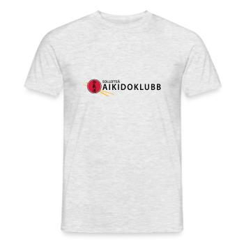Logo de l’aïkido Solleftea - T-shirt homme - gris chiné - Devant - AI Model Male 178 dark (178cm)