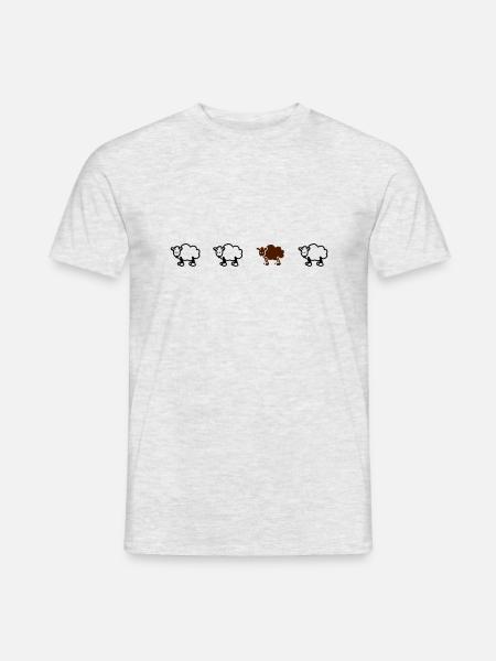 sheeps_1_f2 - T-shirt homme - gris chiné