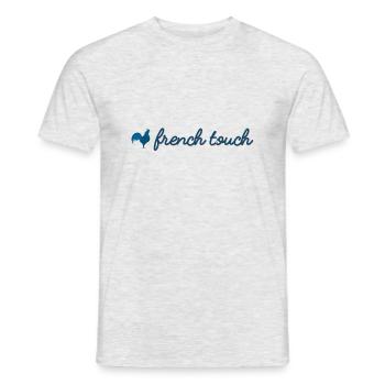 French Touch - Men's T-Shirt - heather grey - Front - AI Model Male 178 dark (178cm)