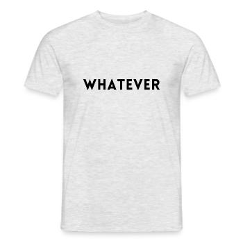 quoi que - T-shirt homme - gris chiné - Devant - AI Model Male 178 dark (178cm)