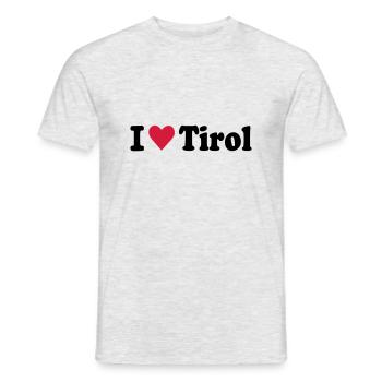 Tirol - Männer T-Shirt - Grau meliert - Vorne - AI Model Male 178 dark (178cm)