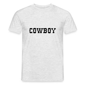 cowboy - T-shirt homme - gris chiné - Devant - AI Model Male 178 dark (178cm)
