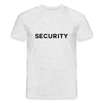 Security -die im Security Bereich arbeiten - Männer T-Shirt - Grau meliert - Vorne - AI Model Male 178 dark (178cm)