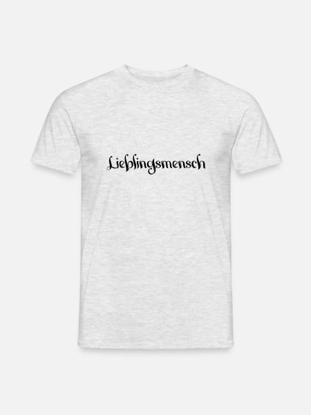 Lieblingsmensch - Männer T-Shirt - Grau meliert