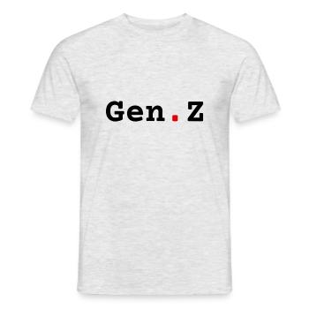 Gen. Z - T-shirt homme - gris chiné - Devant - AI Model Male 178 dark (178cm)