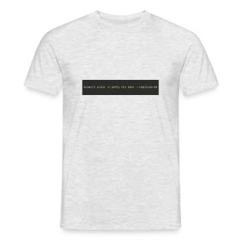K8S beer - Men's T-Shirt - heather grey - Front - AI Model Male 178 dark (178cm)