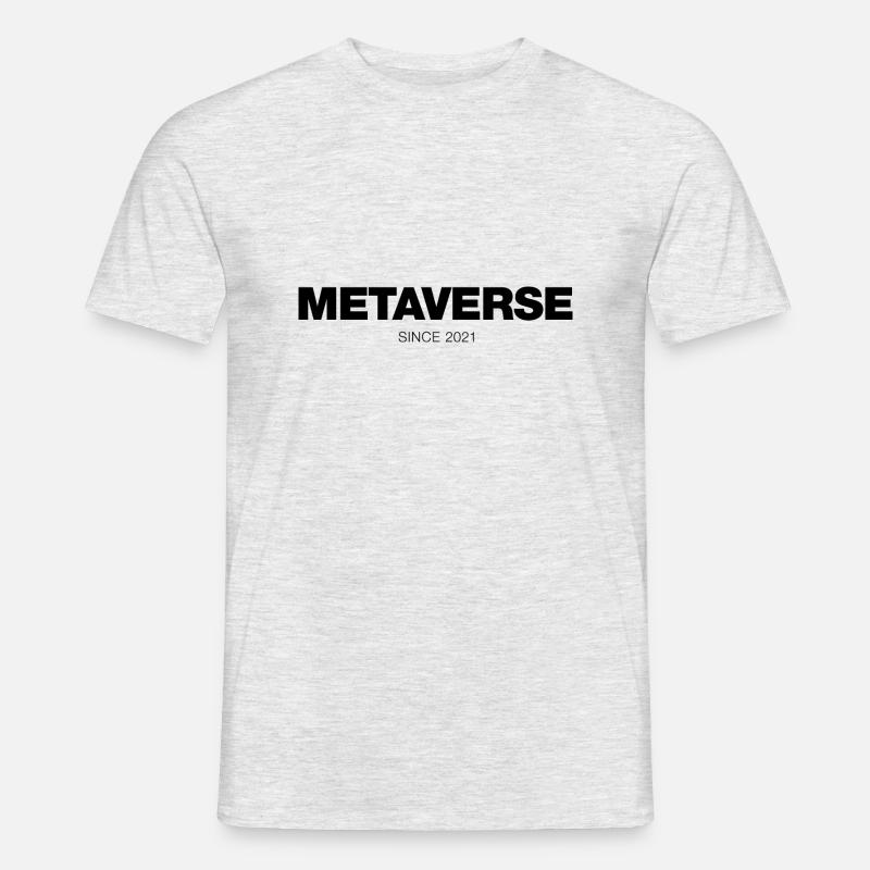 Metaverse Since 2021 (Black) - Männer T-Shirt - Grau meliert