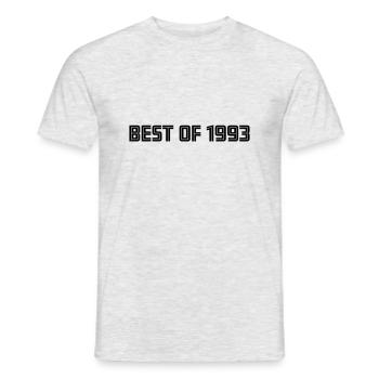 Best of 1993 - 30 Birthday Retro Gift Idea - T-shirt homme - gris chiné - Devant - AI Model Male 178 dark (178cm)