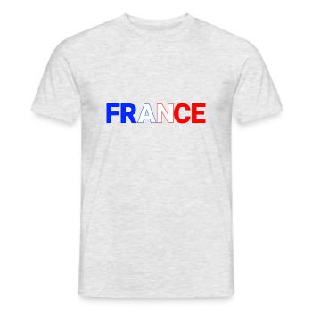 FRANCE - T-shirt homme - gris chiné - Devant - AI Model Male 178 dark (178cm)