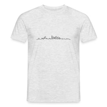 Skyline - San Francisco - Männer T-Shirt - Grau meliert - Vorne - AI Model Male 178 dark (178cm)