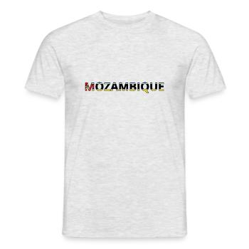 Drapeau mozamnique - T-shirt homme - gris chiné - Devant - AI Model Male 178 dark (178cm)