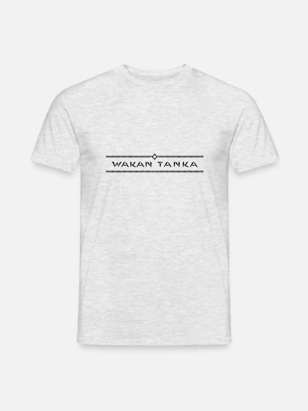 Wakan Tanka (le grand Mystère) vecteur - T-shirt homme - gris chiné