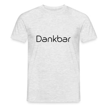 Dankbar - Männer T-Shirt - Grau meliert - Vorne - AI Model Male 178 dark (178cm)