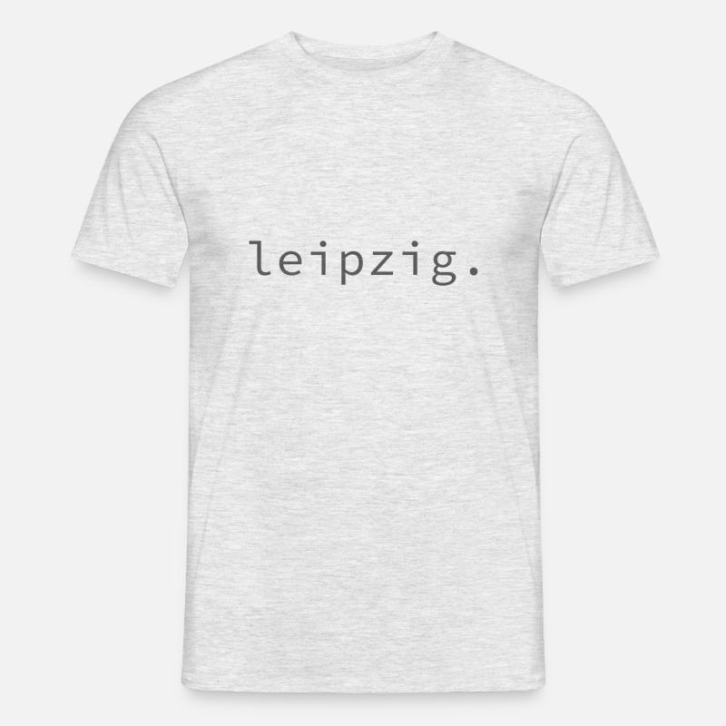 leipzig. - Männer T-Shirt - Grau meliert