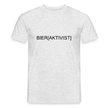 Bieraktivist - Männer T-Shirt - Grau meliert - Vorne - AI Model Male 178 dark (178cm)