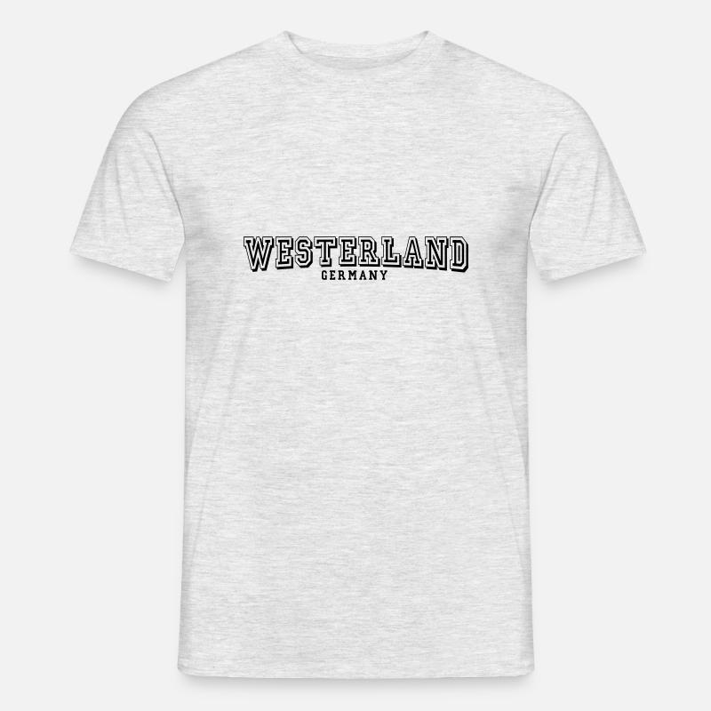 Westerland - Männer T-Shirt - Grau meliert
