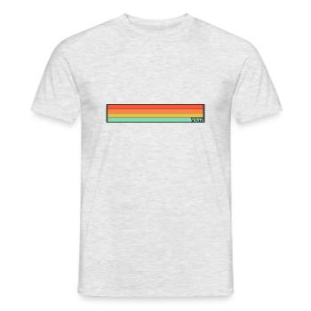 ridm stripes - Männer T-Shirt - Grau meliert - Vorne - AI Model Male 178 dark (178cm)