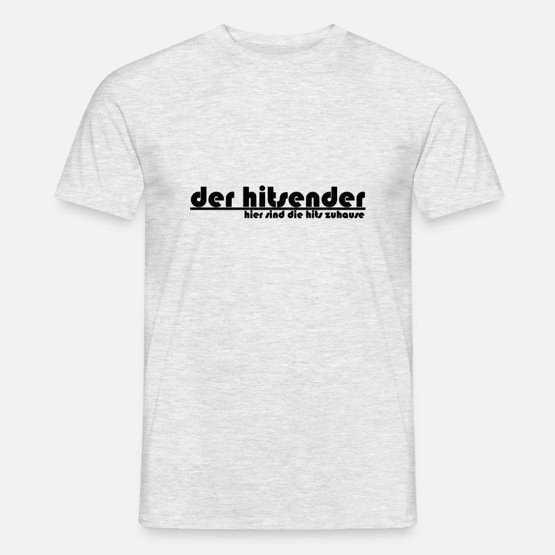 Hitsender_Logo - Männer T-Shirt - Grau meliert