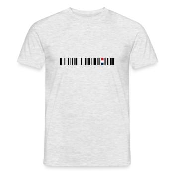 France - Männer T-Shirt - Grau meliert - Vorne - AI Model Male 178 dark (178cm)