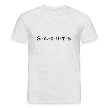 Scouts - Männer T-Shirt - Grau meliert - Vorne - AI Model Male 178 dark (178cm)